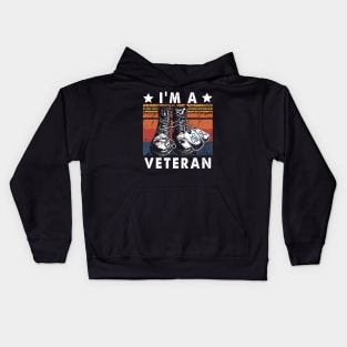 Cure ALS I'm A Veteran Gift Kids Hoodie